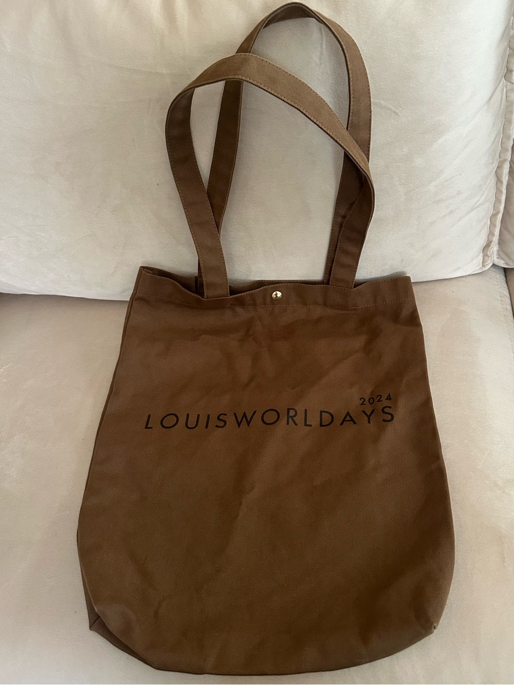 Louis Vuitton Brown Canvas 'LOUISWORLDAYS' Tote
